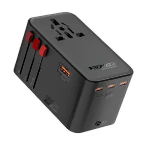 Зарядний пристрій Promate TripMate-GaN160 160W Black