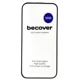 Защитное стекло BeCover для Apple iPhone 15 Plus 10D Black (711330)