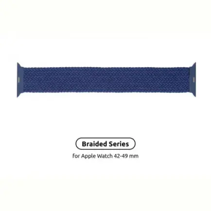 Ремешок Armorstandart Braided Solo Loop для Apple Watch 42mm/44mm/45mm/49mm Atlantic Blue Size 10 (172 mm)