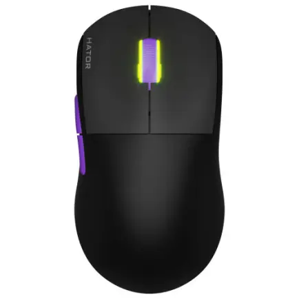 Мышь беспроводная Hator Quasar 2 Ultra 4K Wireless Black/Lilac (HTM570BL)