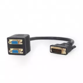 Разветвитель Cablexpert DVI - 2хVGA (M/M)