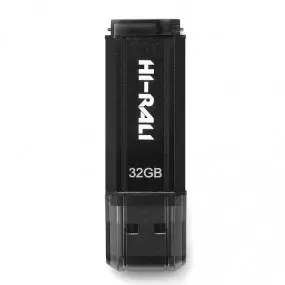 Флеш-накопичувач USB 32GB Hi-Rali Stark Series Black (HI-32GBSTBK)