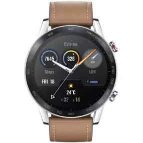 Смарт-годинник Huawei Honor Magic Watch 2 46mm with Brown Leather Strap (MNS-B39)