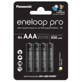 Акумулятори Panasonic Eneloop Pro AAA/HR03 NI-MH 930 mAh BL 4 шт