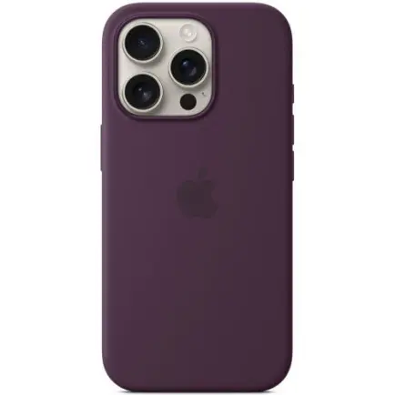 Чeхол-накладка Apple Silicone Case with MagSafe для Apple iPhone 16 Pro Plum (MYYM3)