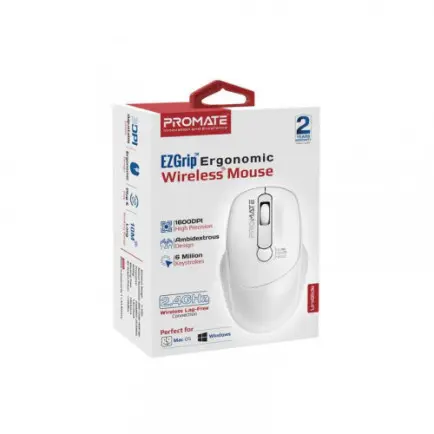 Миша бездротова Promate UniGlide White