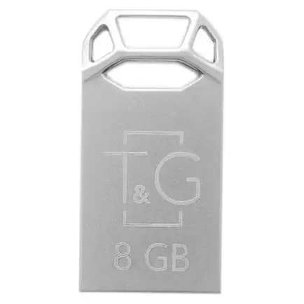 Флеш-накопитель USB 8GB T&G 110 Metal Series Silver (TG110-8G)