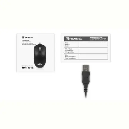 Мышь REAL-EL RM-515 Black