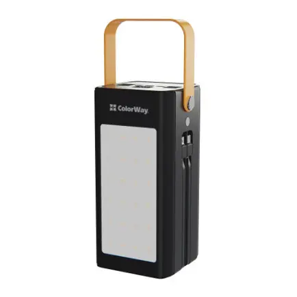 Универсальная мобильная батарея ColorWay LCD/Lamp 80000mAh Black (CW-PB800LPA8BK-PDD)