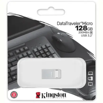 Флеш-накопитель USB3.2 128GB Kingston DataTraveler Micro (DTMC3G2/128GB)