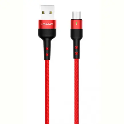 Кабель Usams US-SJ312 USB - Micro USB, 1 м, Red (SJ312MC02)