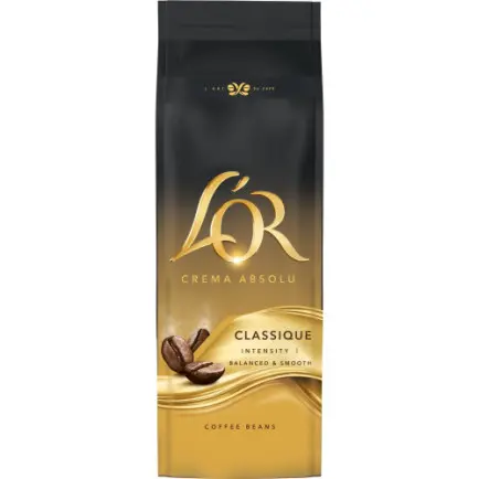 Кава в зернах L`OR Crema Absolute Classic 500г