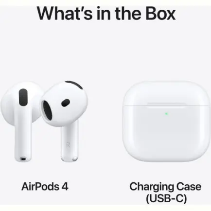 Bluetooth-гарнитура Apple AirPods 4 (MXP63ZE/A)