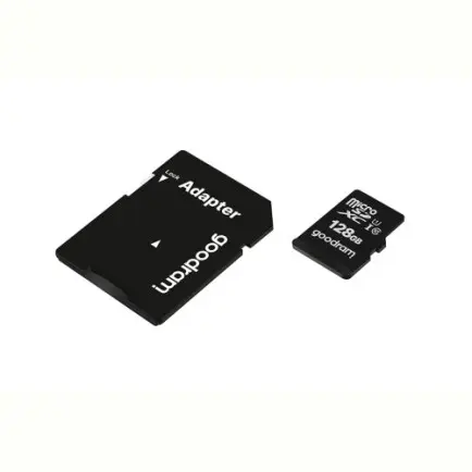 Карта памяти MicroSDXC 128GB UHS-I Class 10 Goodram + SD-adapter (M1AA-1280R12)