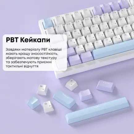 Клавиатура Ajazz AK820 Sea Salt Switch White USB-C (AK820-SS-PWB)