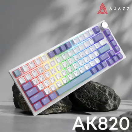 Клавиатура Ajazz AK820 Sea Salt Switch White USB-C (AK820-SS-PWB)