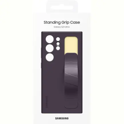 Чeхол-накладка Samsung Standing Grip Case для Samsung Galaxy S24 Ultra SM-S928 Dark Violet (EF-GS928CEEGWW)