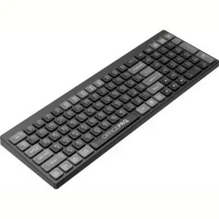 Клавиатура беспроводная OfficePro SK985B Bluetooth Black