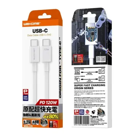 Кабель WK WDC-175 USB Type-C - USB Type-C (M/M)
