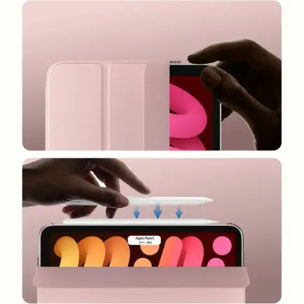 Чeхол-книжка BeCover Tri Fold Hard для Apple iPad Mini 7 2024 8.3" Rose Gold (712456)
