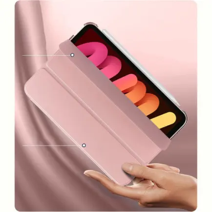 Чeхол-книжка BeCover Tri Fold Hard для Apple iPad Mini 7 2024 8.3" Rose Gold (712456)