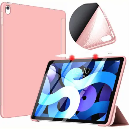 Чeхол BeCover Tri Fold Soft TPU Silicone для Apple iPad Air 11" M2 2024 Pink (711410)
