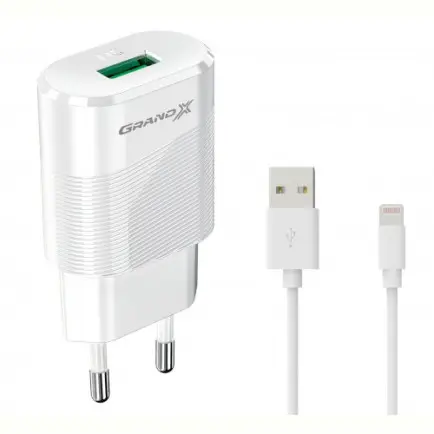 Сетевое зарядное устройство Grand-X (1xUSB 2.1А)