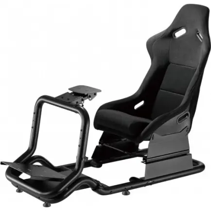 Крісло-кокпіт з кріпленням для керма та педалей GamePro RS167 Black