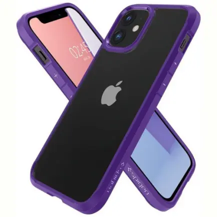 Чехол-накладка Spigen Crystal Hybrid для Apple iPhone 12 Mini Hydrangea Purple (ACS01544)
