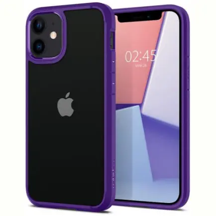 Чехол-накладка Spigen Crystal Hybrid для Apple iPhone 12 Mini Hydrangea Purple (ACS01544)