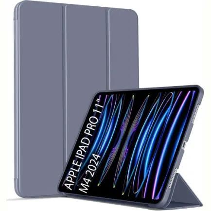 Чeхол-книжка BeCover Tri Fold Soft TPU Silicone для Apple iPad Pro 11" M4 2024 Purple (711749)
