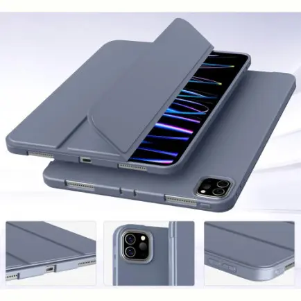 Чeхол-книжка BeCover Tri Fold Soft TPU Silicone для Apple iPad Pro 11" M4 2024 Purple (711749)