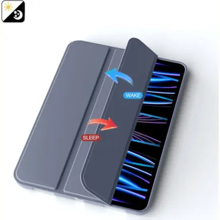 Чeхол-книжка BeCover Tri Fold Soft TPU Silicone для Apple iPad Pro 11" M4 2024 Purple (711749)