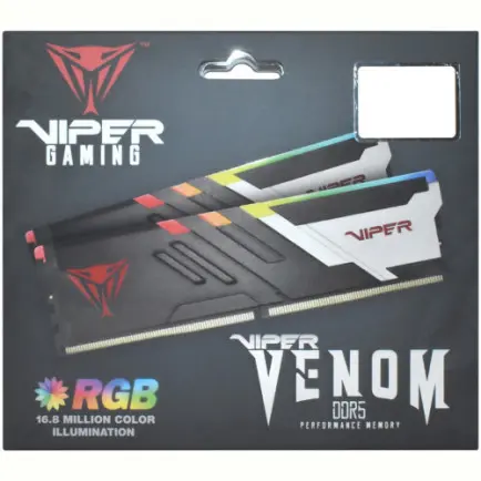 Модуль пам`яті DDR5 2x16GB/7400 Patriot Viper Venom RGB (PVVR532G740C36K)