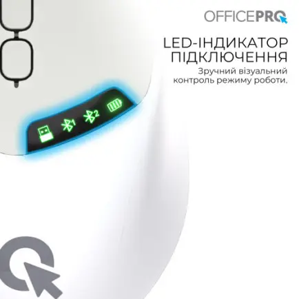 Мышь беспроводная OfficePro M520W White
