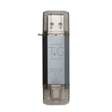 Флеш-накопичувач USB 3.0 32GB Type-C T&G 009 Star Series Silver (TG009TC-32GSL3)