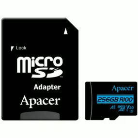 Карта памяти MicroSDXC 256GB UHS-I/U3 Class 10 Apacer (AP256GMCSX10U7-R)