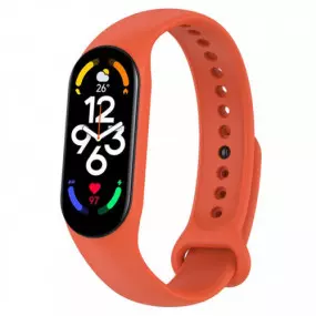 Силиконовый ремешок BeCover для Xiaomi Mi Smart Band 7 Orange (707482)