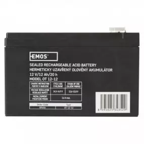 Аккумуляторная батарея Emos B9656 12V 12AH (FAST.6.3 MM)