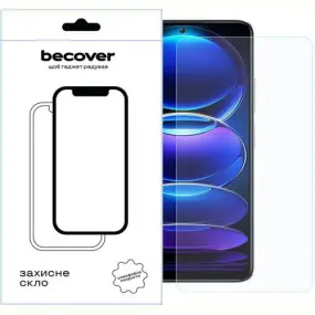 Защитное стекло BeCover для Xiaomi Redmi Note 12 4G/Note 12 5G/Poco X5 5G Crystal Clear Glass 3D (709254)