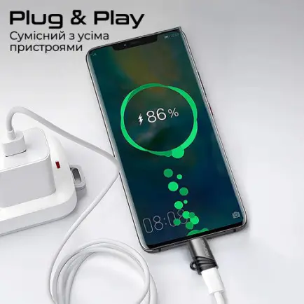 Адаптер Promate Link-Ci Lightning - USB Type C (F/M)