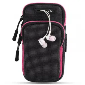 Спортивный чехол на руку BeCover BC0011 6.5" Black/Pink (705345)
