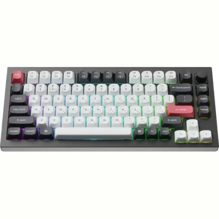 Клавіатура бездротова Keychron Q1 HE Magnetic Switch Black RGB (Q1H-M1-UA)