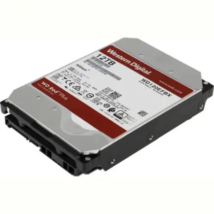 Накопитель HDD SATA 12.0TB WD Red Plus 7200rpm 256MB (WD120EFBX)