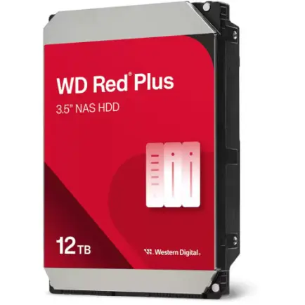 Накопитель HDD SATA 12.0TB WD Red Plus 7200rpm 256MB (WD120EFBX)