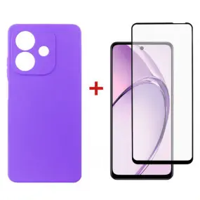 Чeхол-накладка Dengos Carbon для Oppo A3X Purple (DG-KM-124)