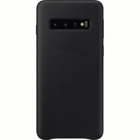 Чехол-накладка Samsung Leather Cover для Samsung Galaxy S10 SM-G973 Black (EF-VG973LBEGRU)