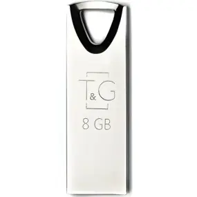 Флеш-накопичувач USB 8GB T&G 117 Metal Series Silver (TG117SL-8G)