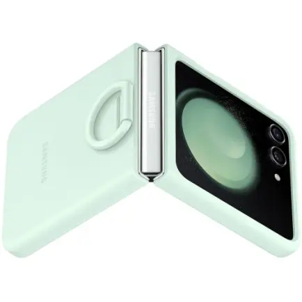 Чeхол-накладка Samsung Silicone Cover with Ring для Samsung Galaxy Flip 5 SM-F731 Mint (EF-PF731TMEGUA)