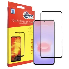 Защитное стекло Dengos SuperD для Samsung Galaxy A37 SM-A376/A57 SM-A576 Black Full Glue (TGFG-SD-08)